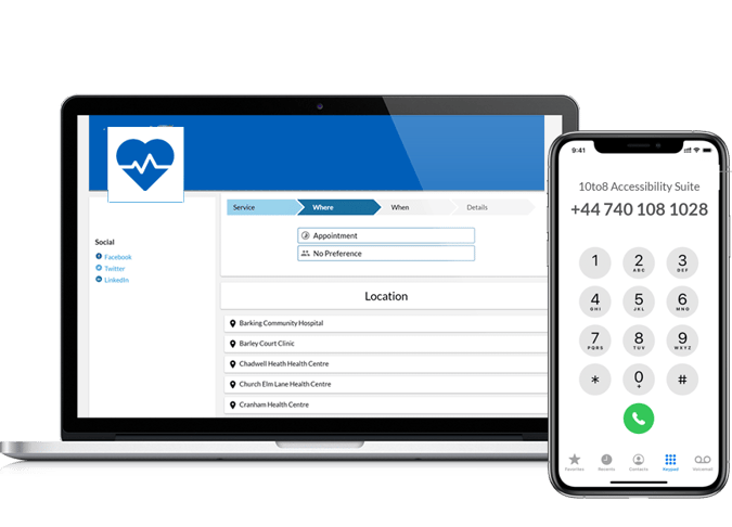 healthcare-booking-page-with-accessibility-suite